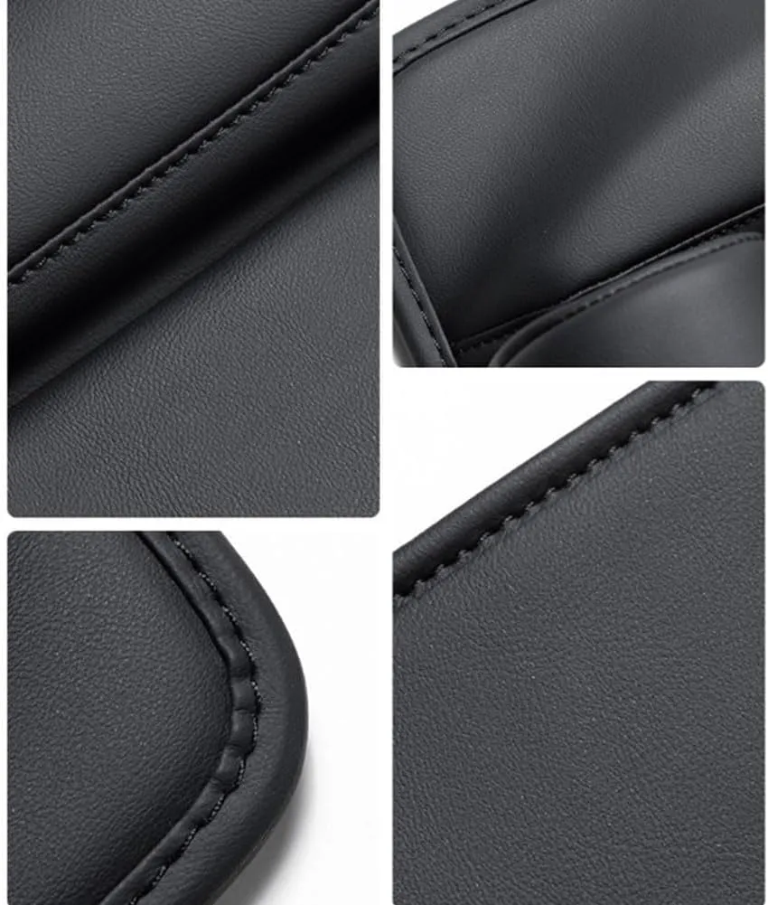 Car Seat Gap Filler Organizer for BMW X1 E84 X1 F48 X2 M35i F39 X2 F39 X3 E83 X3 F25 2000-2023, Leather Cup Holder Crevice Bag Front Seats Center Console Side Storage Box for Cards Keys,A