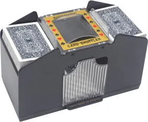Card Shuffler 2-4 Deck Automatic, Battery-Operated Electric Card Shuffler Machine for UNO/Poker/Playing Card