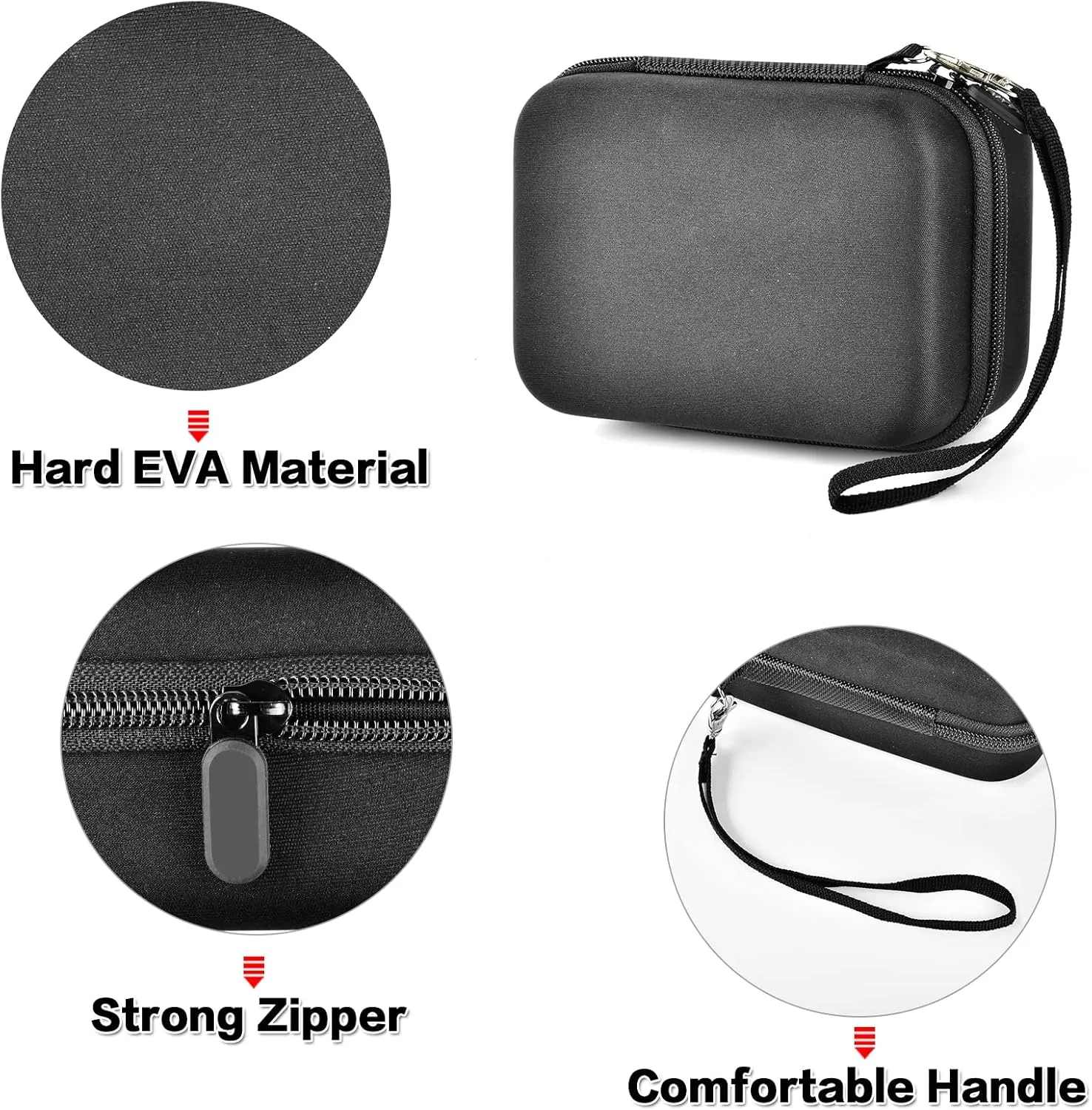 Cards Holder Case Compatible with PM TCG Cards/for SKYJO/for Five Crowns/for UNO/for Phase 10 Playing Cards, Card Game Storage Organizer Holds Up to 400 Cards - Black (Box Only)