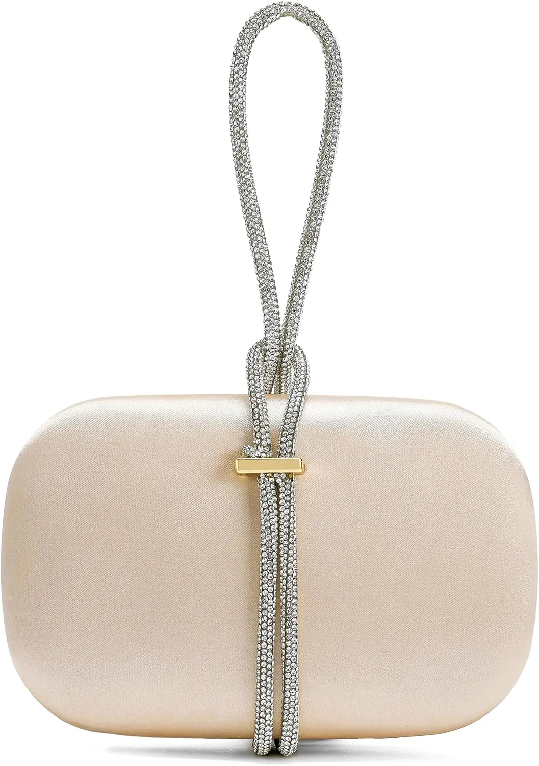 CARIEDO Women's Rhinestones Evening Handbag Crystal Velvet Clutch Bridal Purse for Wedding Prom Night Out Party