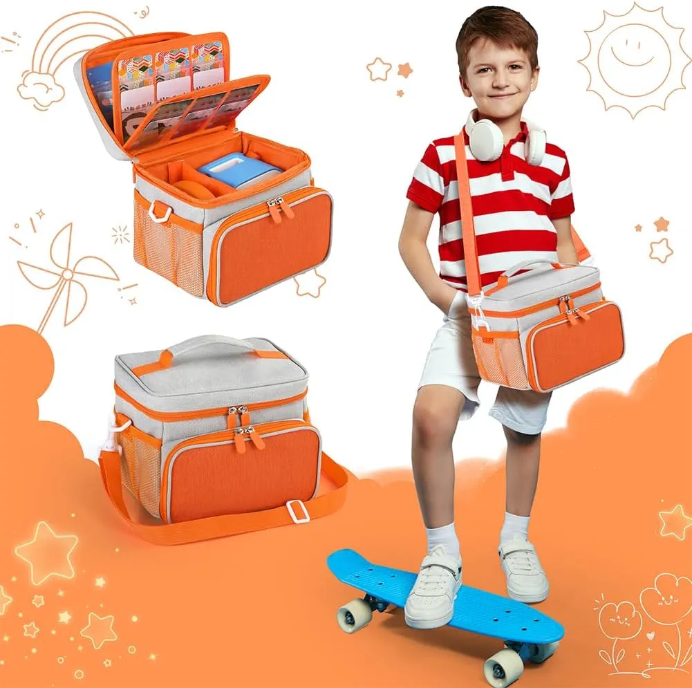 Carrying Case for Yoto Player (3rd Generation) Travel Storage Bag (Grey)