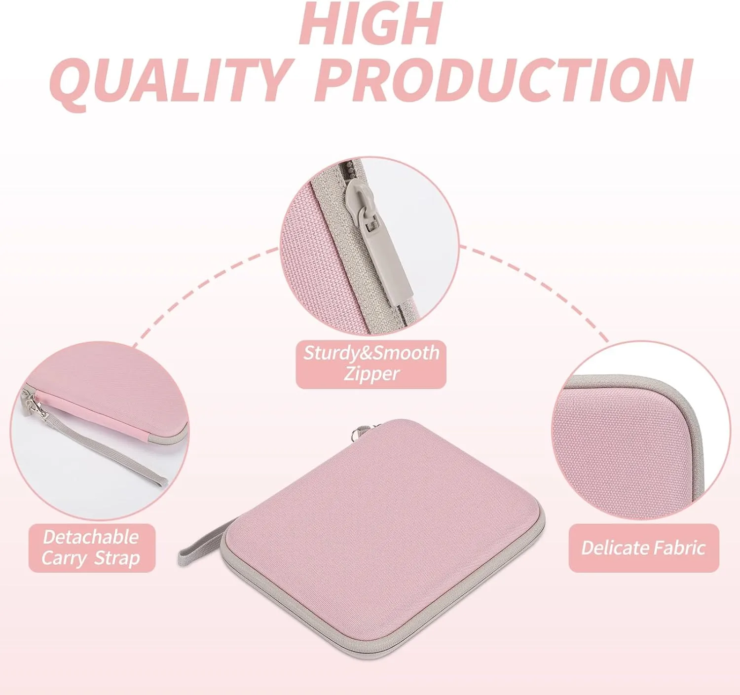 Case for Yoto Cards - Soft Portable Folder With Zipper & 80 Pockets for Player & Mini Audiobook Cards - Binder Holder With Sleeves for Travel