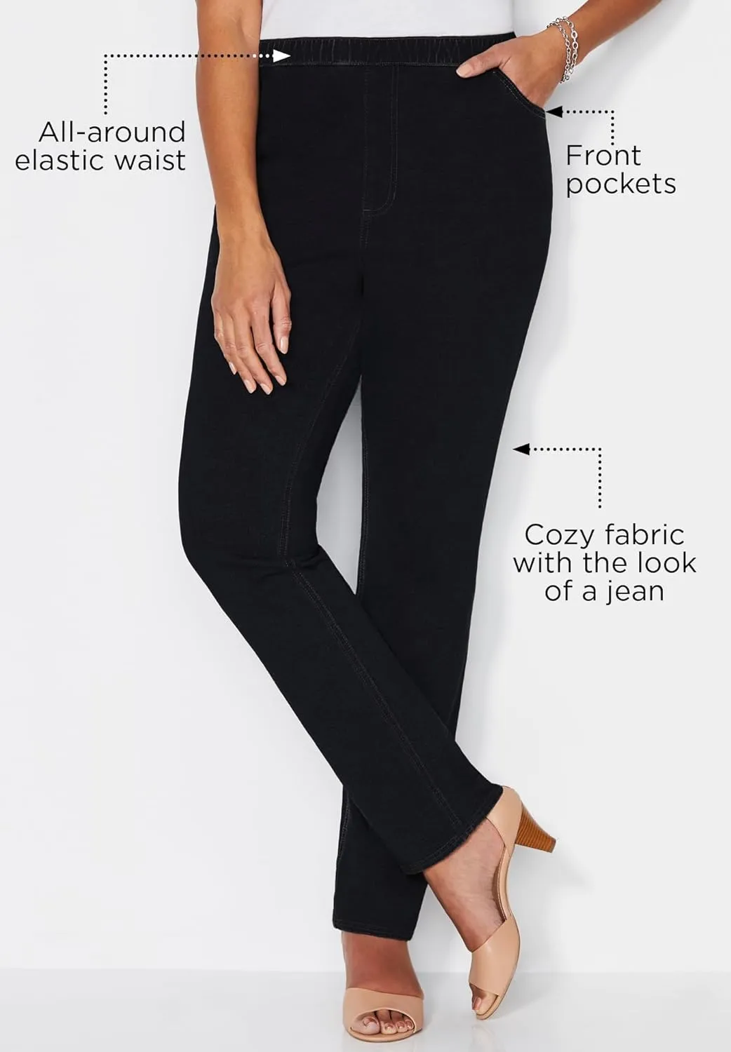 Catherines Women's Plus Size The Knit Jean