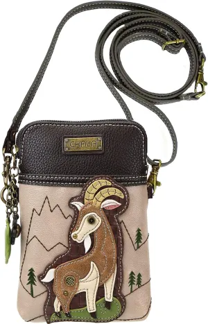Chala Handbags Goat Cellphone Crossbody Handbag - Goat Lover Farmer