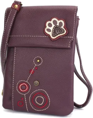 CHALA RFID Criss Crossbody Cell Phone Purse - Women Faux Leather Xbody Handbag with Adjustable Strap