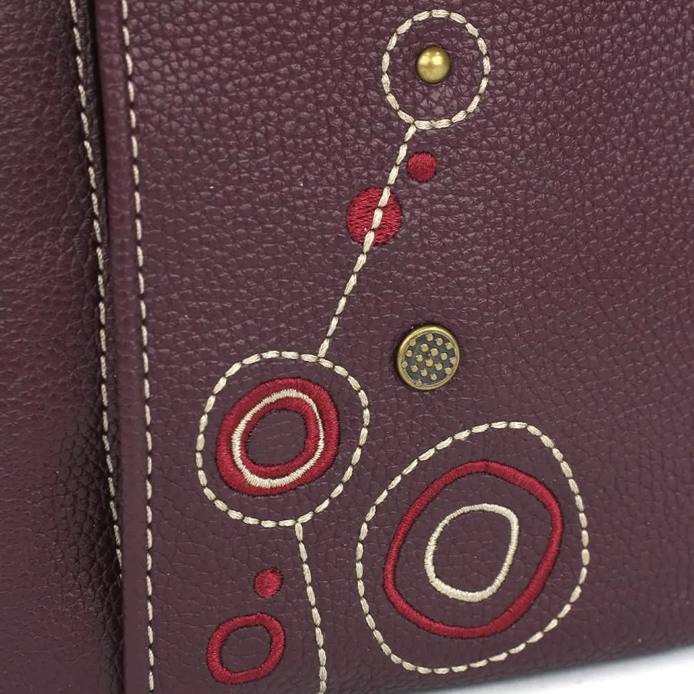CHALA RFID Criss Crossbody Cell Phone Purse - Women Faux Leather Xbody Handbag with Adjustable Strap