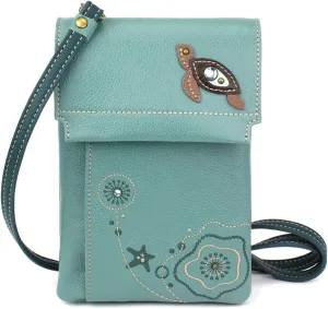 CHALA RFID Criss Crossbody Cell Phone Purse - Women Faux Leather Xbody Handbag with Adjustable Strap