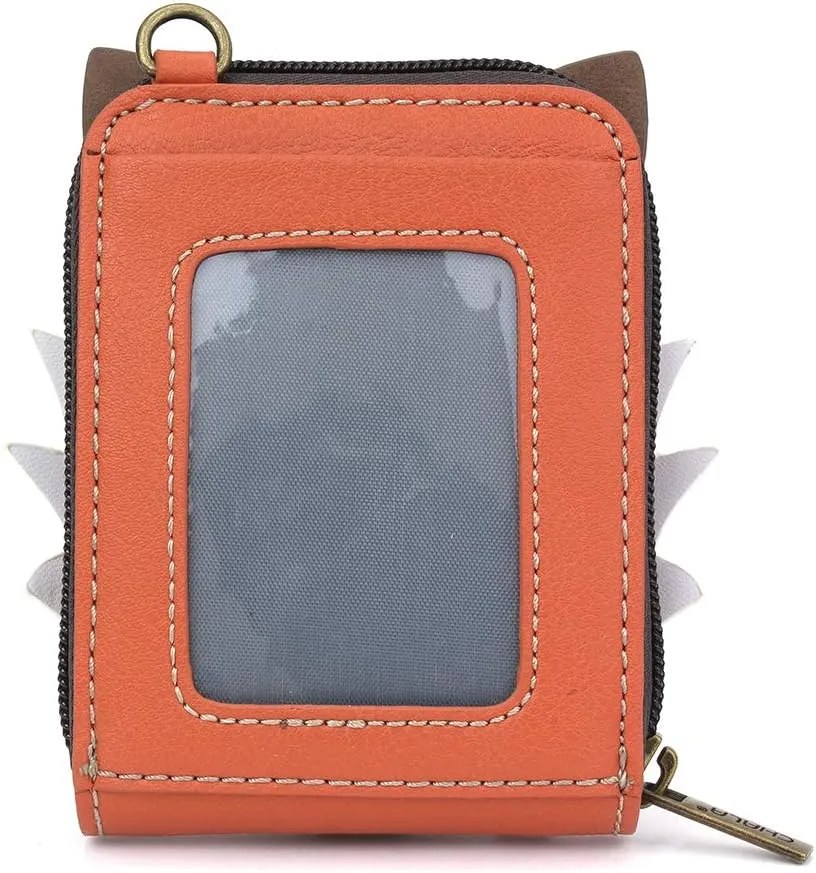 CHALA RFID Cute-C Credit Card Holder Wallet Wristlet - Women Faux Leather Cute-C with Strap