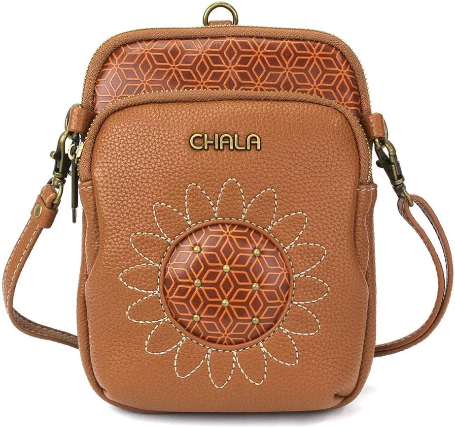 CHALA UNI Cellphone Xbody - Womens RFID Protected Faux Leather Crossbody Bag with Adjustable Strap
