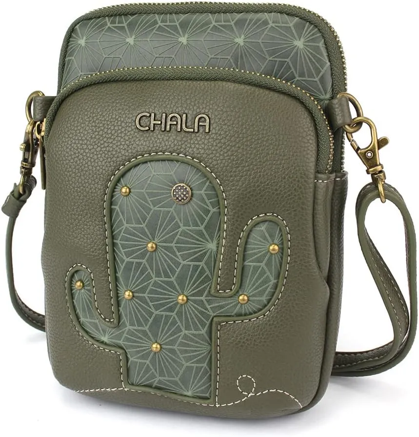 CHALA UNI Cellphone Xbody - Womens RFID Protected Faux Leather Crossbody Bag with Adjustable Strap