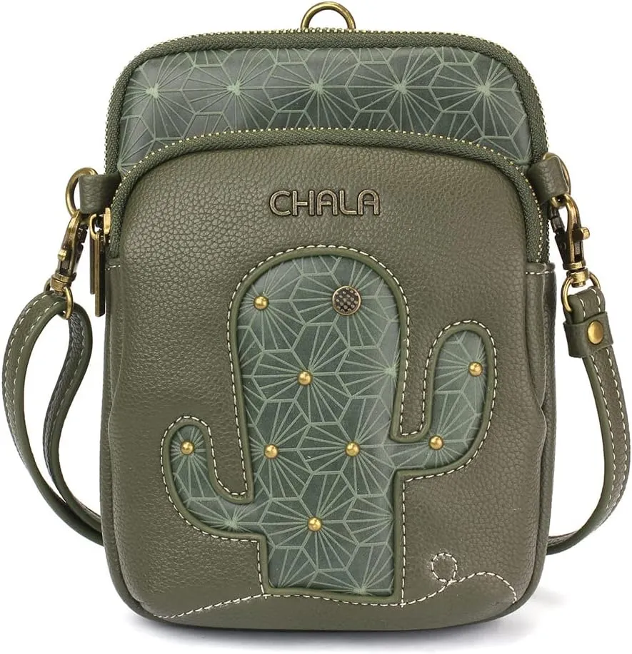 CHALA UNI Cellphone Xbody - Womens RFID Protected Faux Leather Crossbody Bag with Adjustable Strap