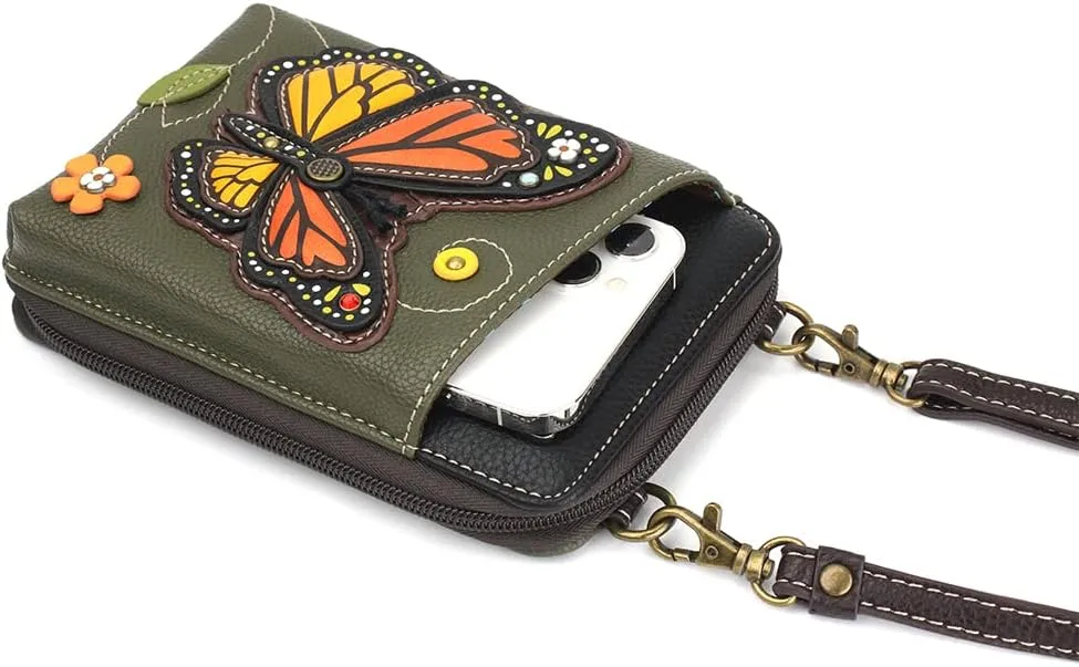 CHALA Wallet Crossbody Cell Phone Purse - Women Faux Leather Multicolor Handbag with Adjustable Strap