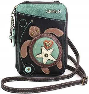 CHALA Wallet Crossbody Cell Phone Purse - Women Faux Leather Multicolor Handbag with Adjustable Strap