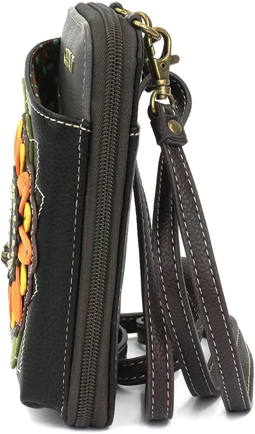 CHALA Wallet Crossbody Cell Phone Purse - Women Faux Leather Multicolor Handbag with Adjustable Strap