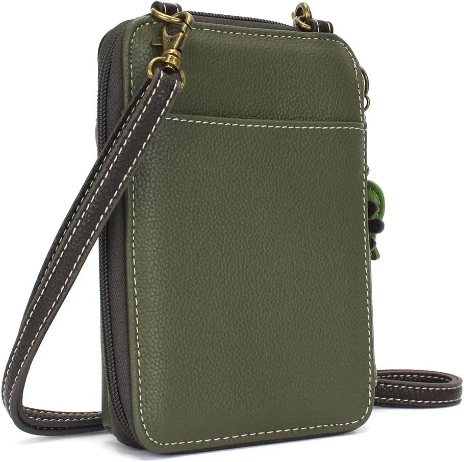 CHALA Wallet Crossbody Cell Phone Purse - Women Faux Leather Multicolor Handbag with Adjustable Strap