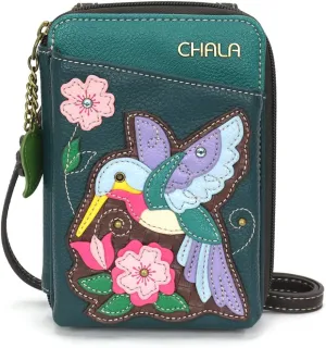 CHALA Wallet Crossbody Cell Phone Purse - Women Faux Leather Multicolor Handbag with Adjustable Strap