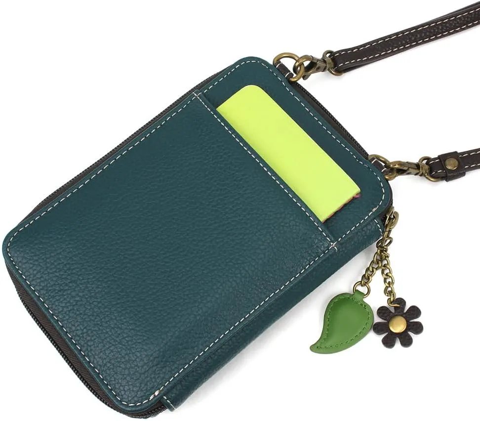 CHALA Wallet Crossbody Cell Phone Purse - Women Faux Leather Multicolor Handbag with Adjustable Strap