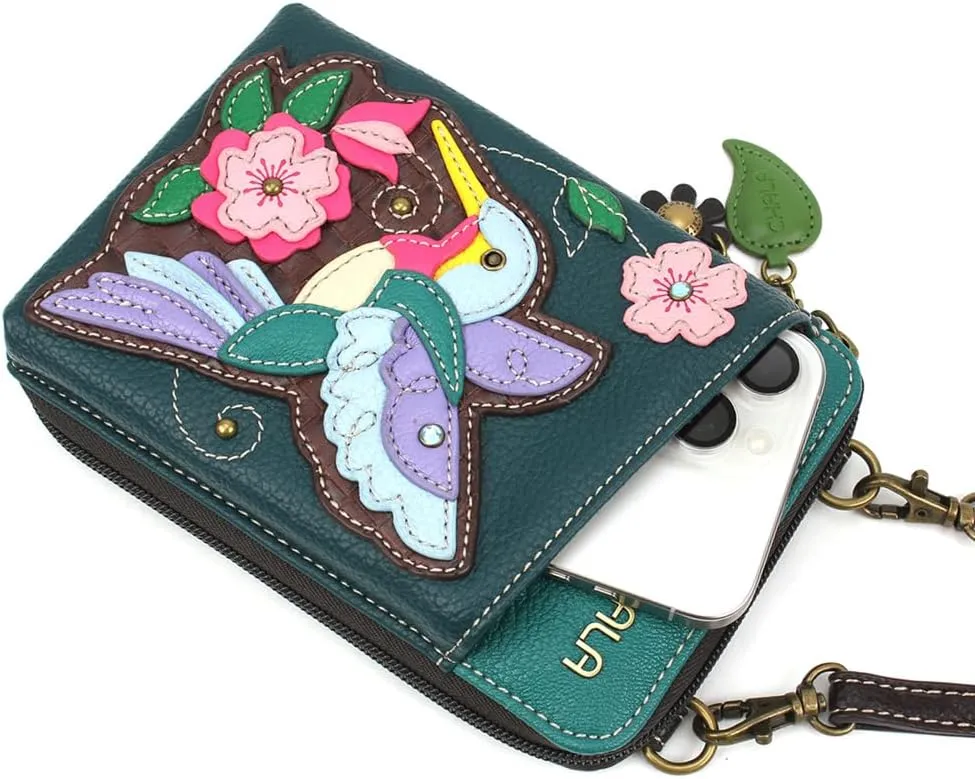 CHALA Wallet Crossbody Cell Phone Purse - Women Faux Leather Multicolor Handbag with Adjustable Strap