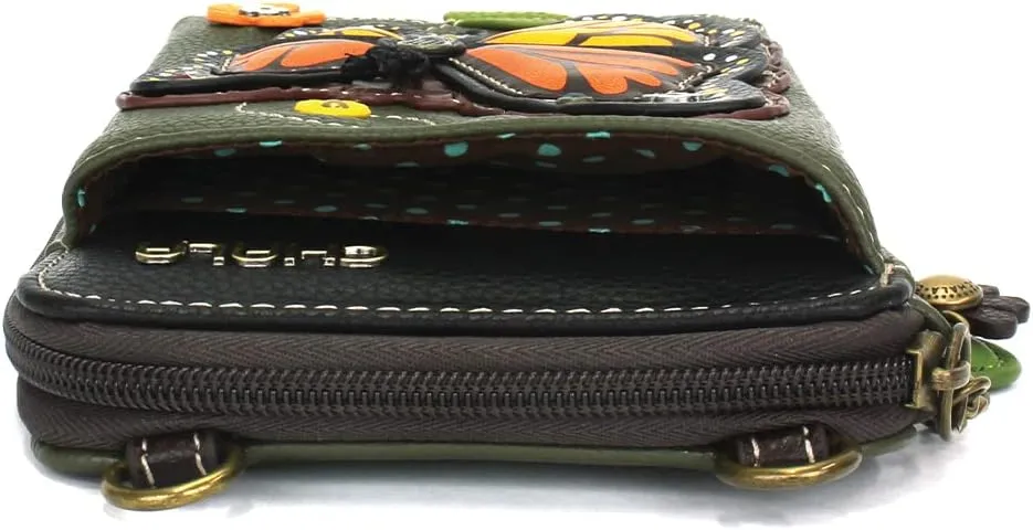 CHALA Wallet Crossbody Cell Phone Purse - Women Faux Leather Multicolor Handbag with Adjustable Strap