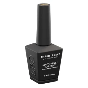CHAUN LEGEND Velvet Matte Top Coat | Ultra Matte Finish, Non-Wipe Formula | 15 ml