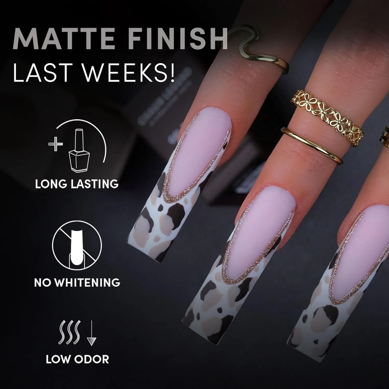 CHAUN LEGEND Velvet Matte Top Coat | Ultra Matte Finish, Non-Wipe Formula | 15 ml