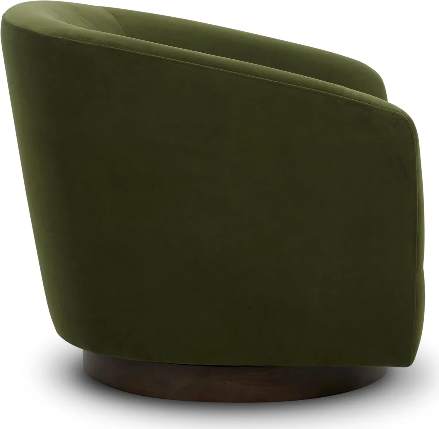 CHITA Swivel Accent Chair, FSC Certified Upholstered Velvet Barrel Chair for Living Room Set of 2, Fully Assembled, Forest Green