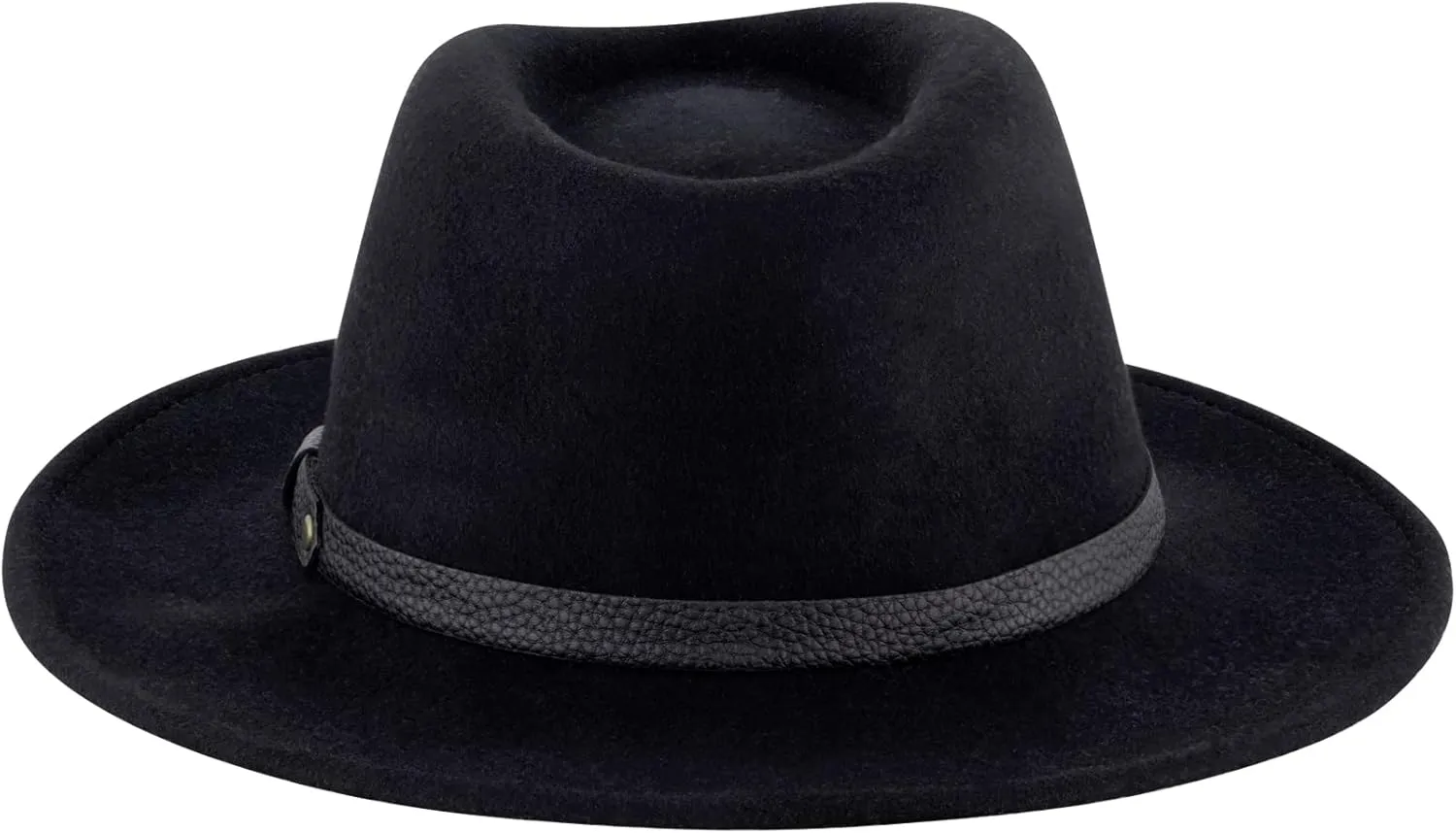 Christian Siriano New York Fedora Hat, Wool Felt Wide Brim Panama Fashion Hat, One Size