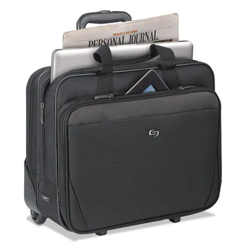 Classic Rolling Case holds Laptops up to 17 1/4", 16 3/4" x 14 1/4" x 9 1/2", Black