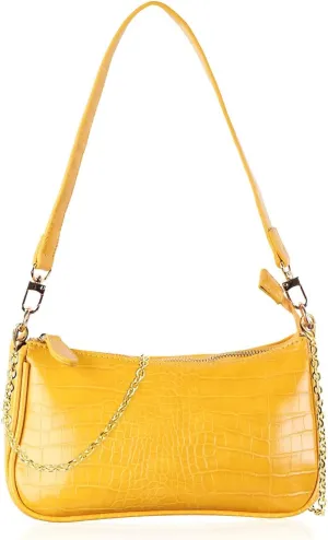 Classic Vegan Leather Crossbody Handbag - Quilted Shoulder Bag Rectangle Camera Travel Purse Satchel, Round Messenger