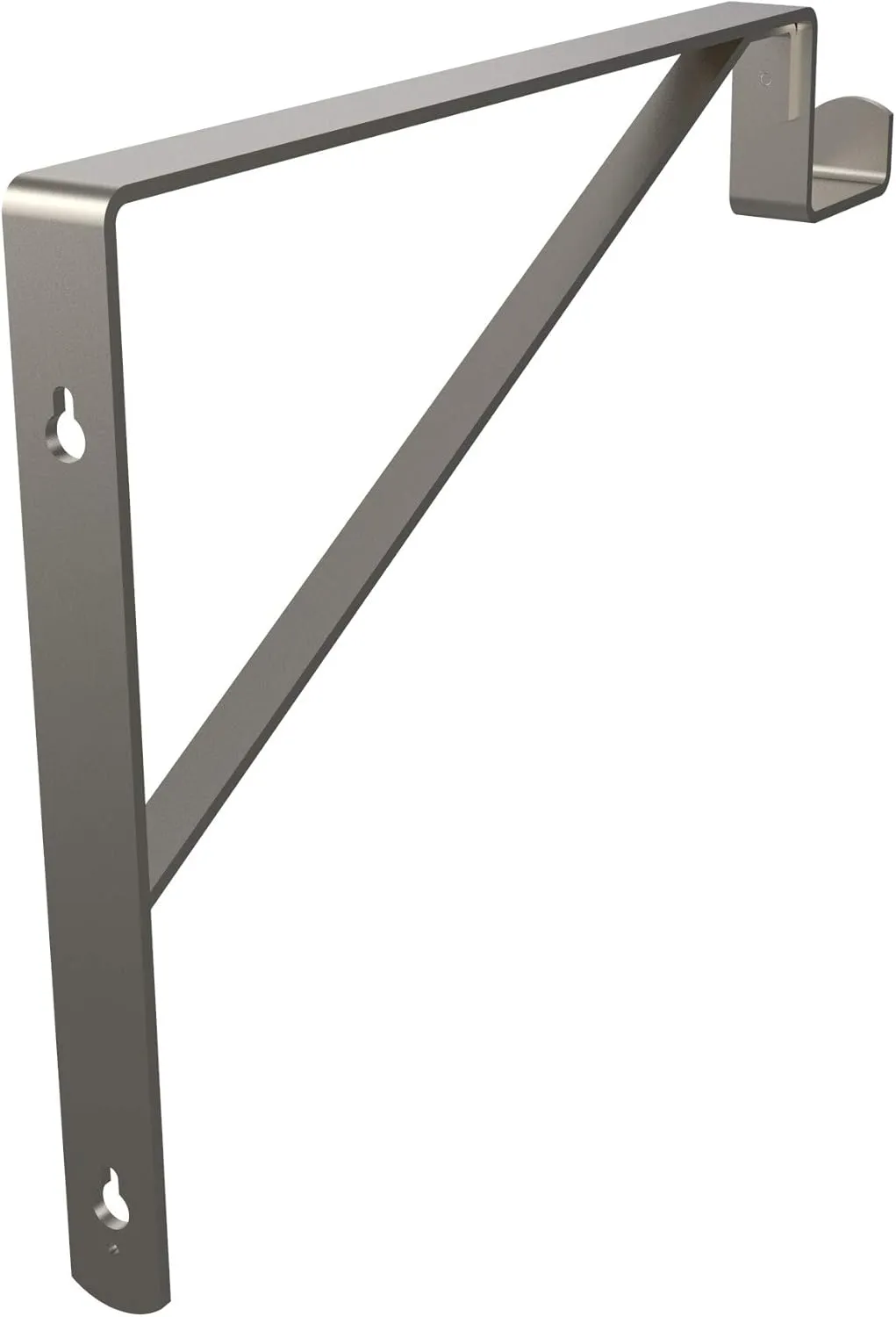 ClosetMaid SuiteSymphony Closet Bracket for Center Rod and Shelf Support, Add On Accessory, Satin Nickel