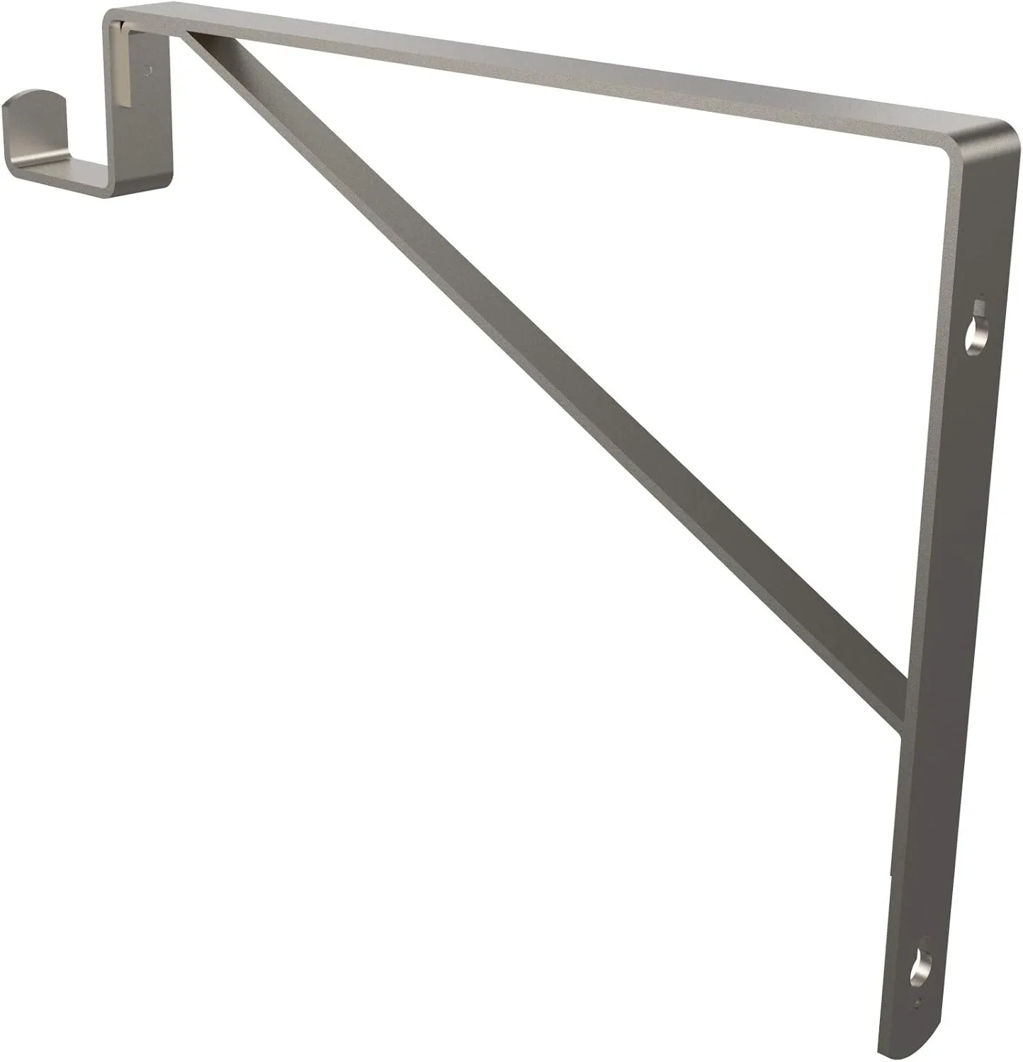 ClosetMaid SuiteSymphony Closet Bracket for Center Rod and Shelf Support, Add On Accessory, Satin Nickel