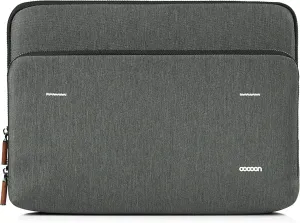 Cocoon MCS2401GF Graphite 15" Sleeve with Built-in Grid-IT! Accessory Organizer (Graphite Gray)