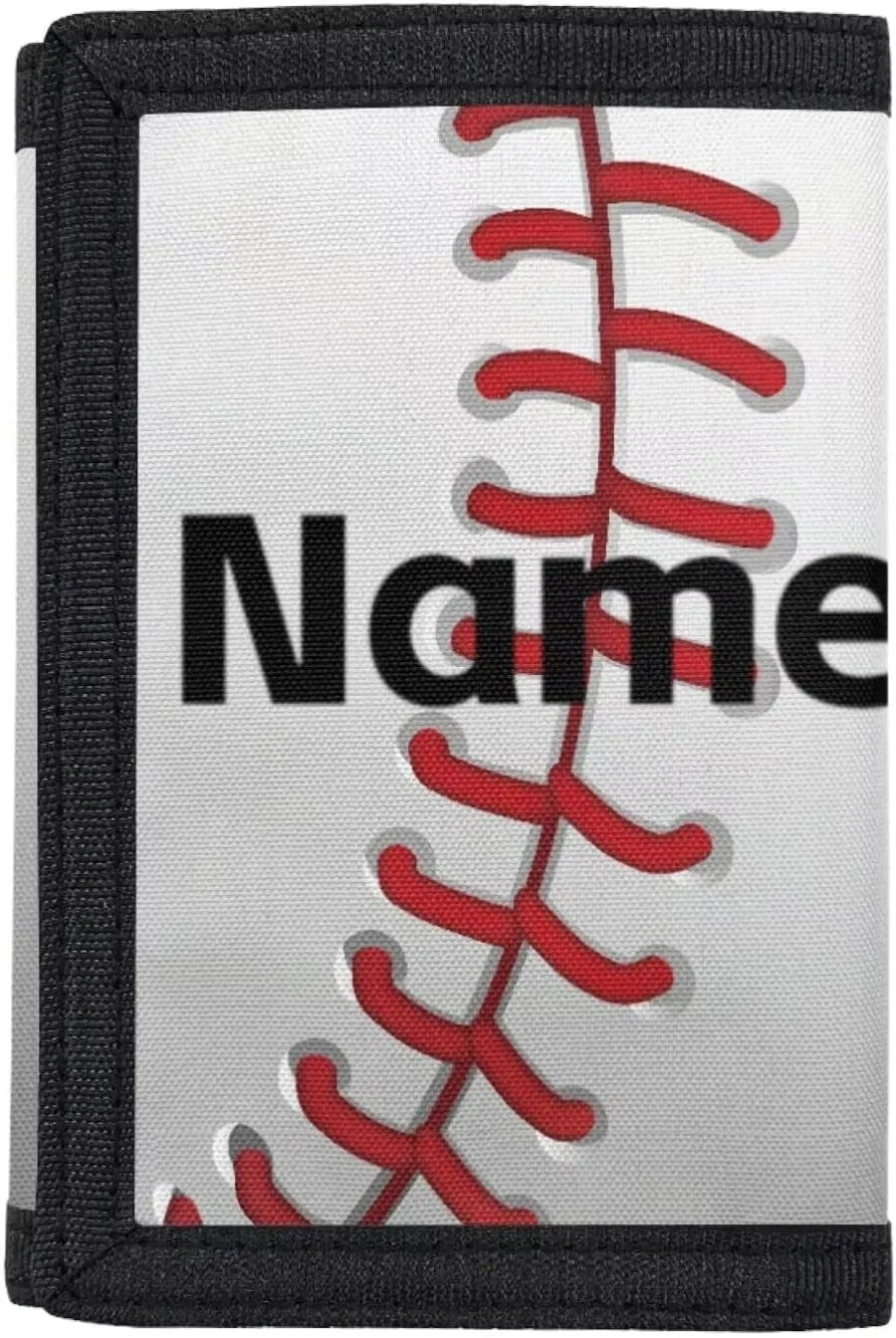 Coldinair Baseball Custom Kids Wallets for Boys Ages 4-18 Trifold,Personalized Trifold Coin Purse Wallet RFID Blocking Wallet with Card Holders for Teen Boys