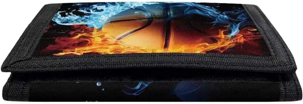 Coldinair Kids Basketball Wallet - Trifold Pouch for Boys & Girls, 4-16 Years, Nylon