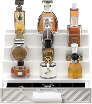 Cologne Organizer for Men - Multi Tier Drawer Organizer & Dresser Organizer Countertop - Perfume Holder | Cologne Stand For Men - Perfume Organizer for Women