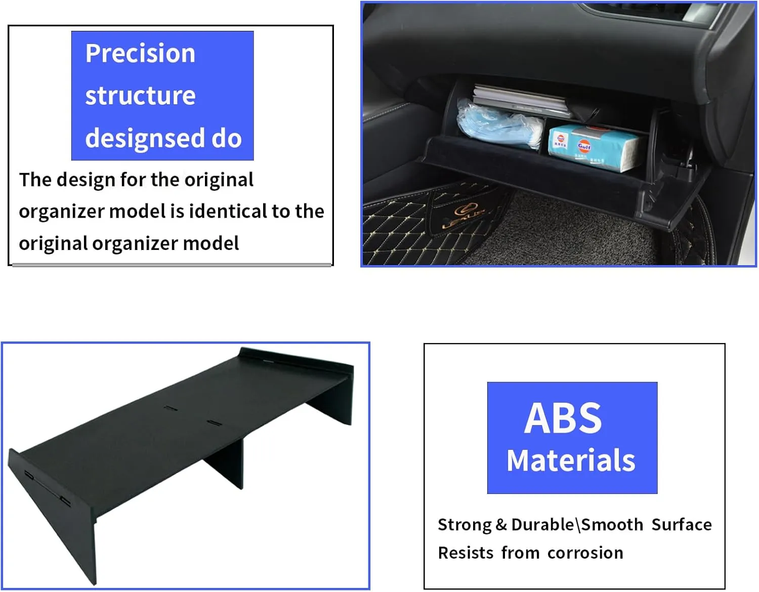 Compatible with Lexus RX Accessories Center Console Glove Compartment Storage Divider for 2023 2024 2025Lexus RX RX350 RX350h RX450h RX500h,Glove Box Organizer RX RX350 RX350h RX450h RX500h