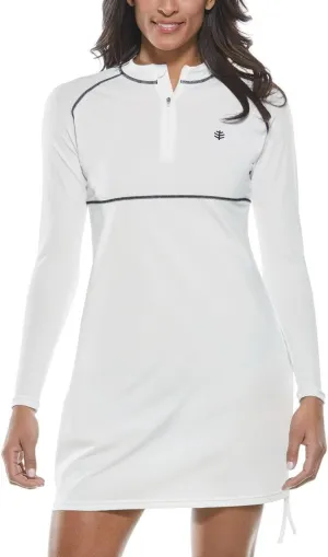 Coolibar UPF 50  Women's Lawai Ruche Swim Shirt - Sun Protective