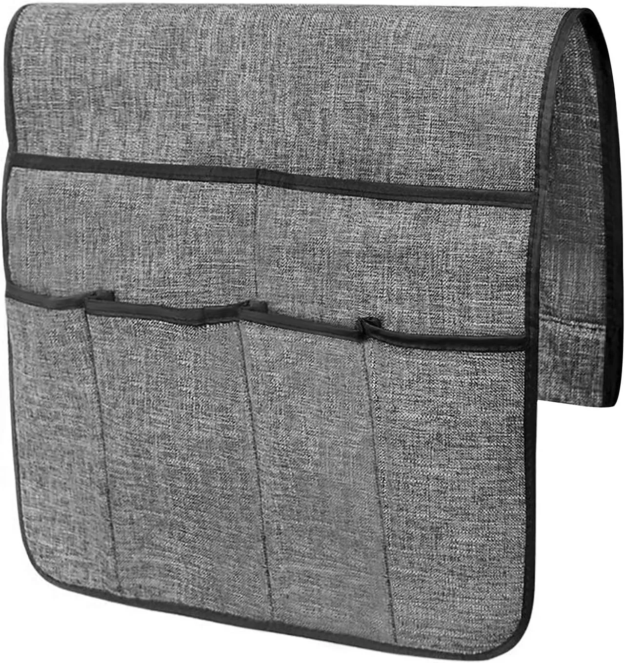 Couch Sofa Armrest Organiser Arm Chair Caddy Bedside Storage Pocket with 8 Pockets TV Remote Holder Bed Storage Pocket Bag for Cellphone Tablet Notepad Book Magazines DVD Glasses