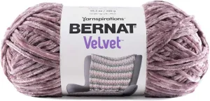 Craft County 315 Yards of Medium Velvet Yarn – 100% Machine Wash and Dryable Polyester (Shadow Purple)