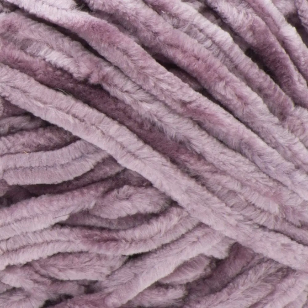 Craft County 315 Yards of Medium Velvet Yarn – 100% Machine Wash and Dryable Polyester (Shadow Purple)