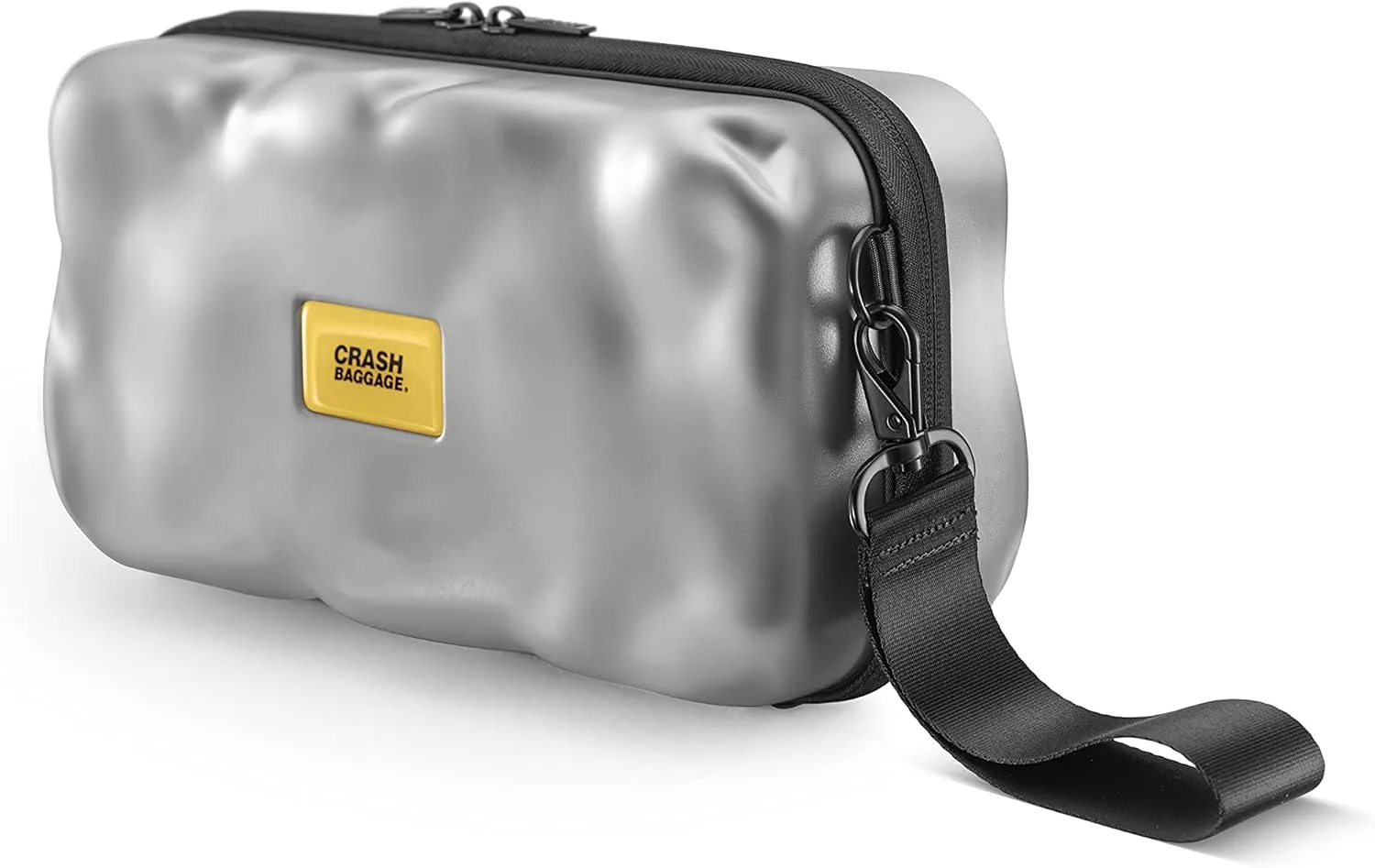 CRASH BAGGAGE Maxi Icon Bag | Silver | 100% Polycarbonate