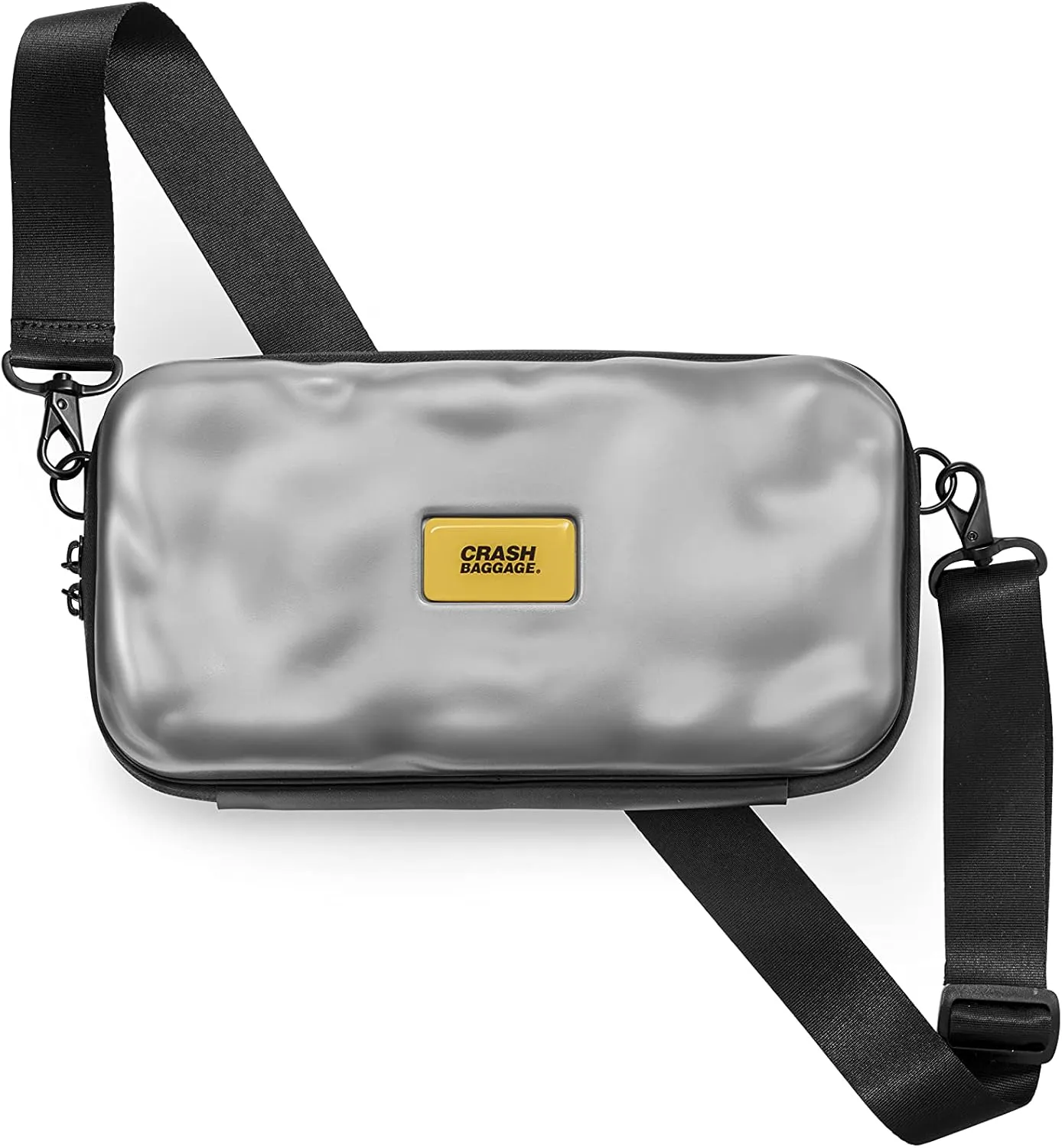 CRASH BAGGAGE Maxi Icon Bag | Silver | 100% Polycarbonate