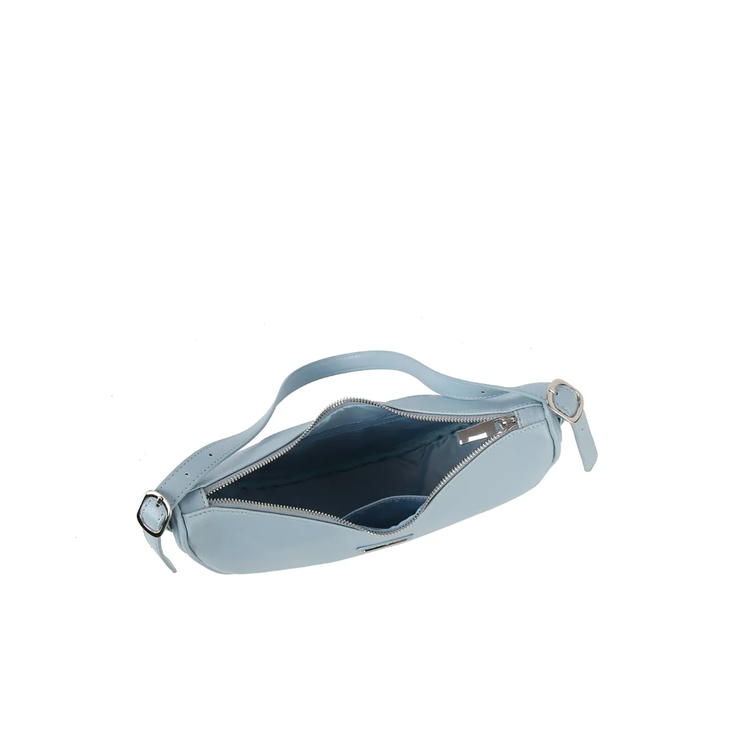Crescent baguette city shoulder bag