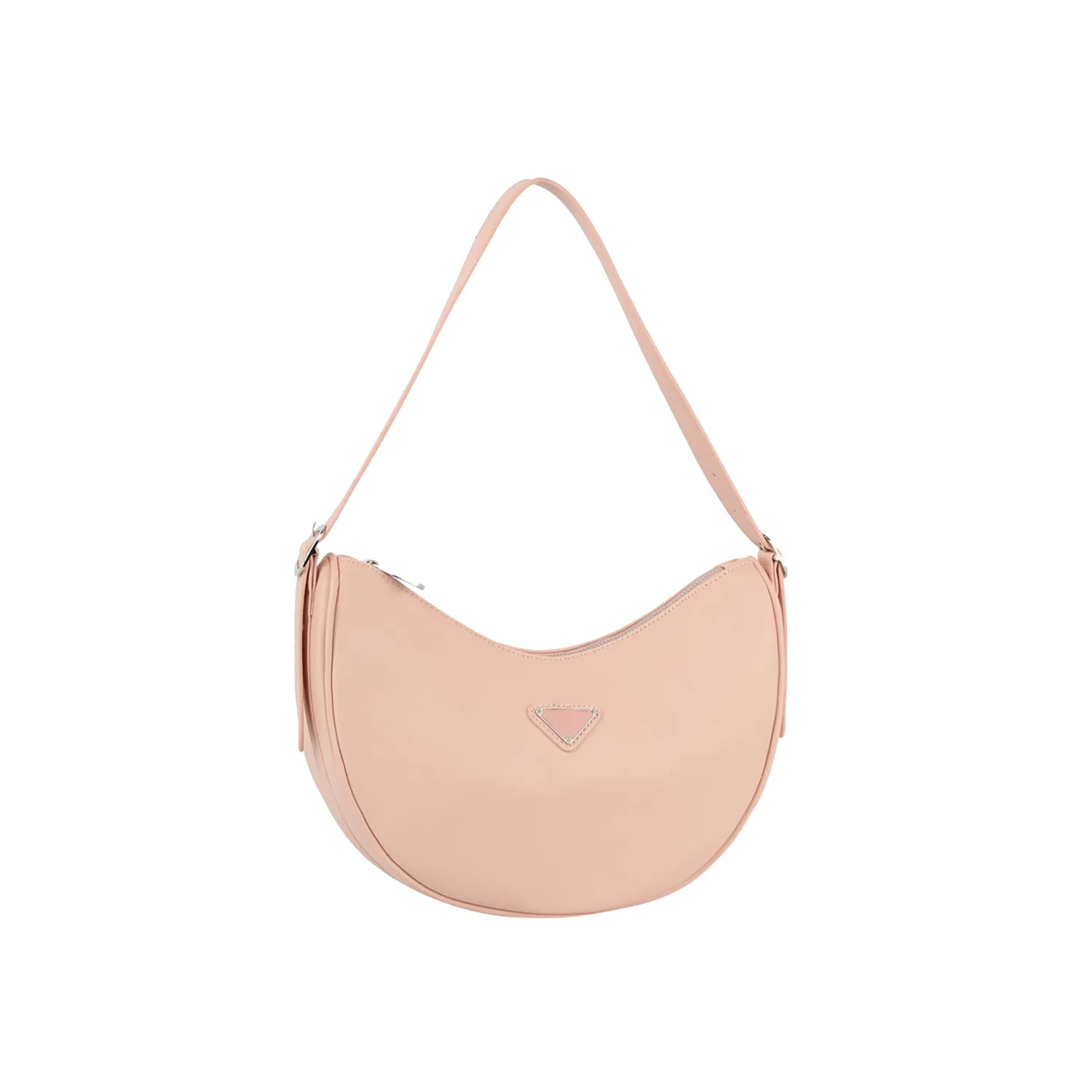 Crescent baguette city shoulder bag