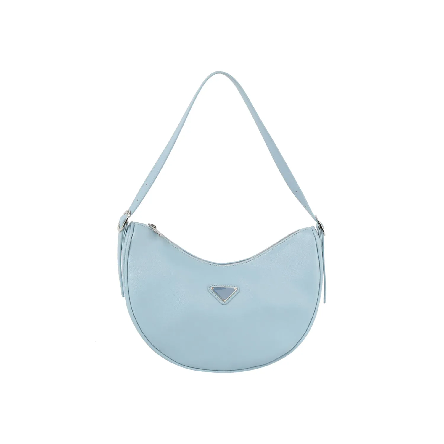 Crescent baguette city shoulder bag