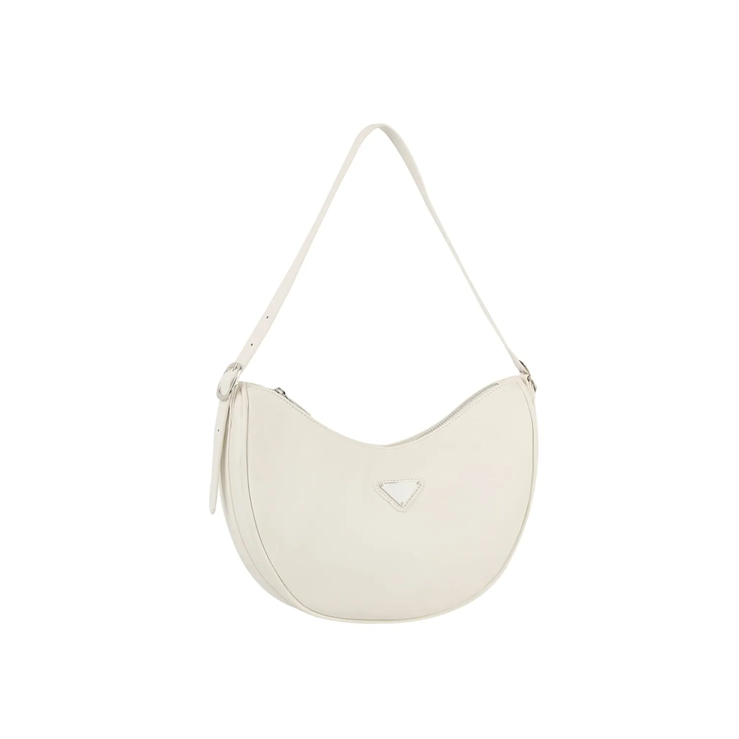 Crescent baguette city shoulder bag
