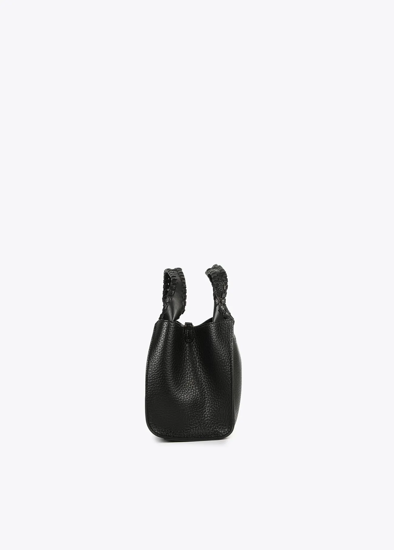 Crossbody bag with topstitching