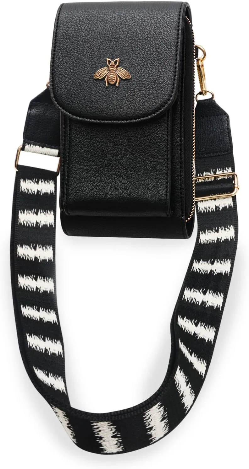 CrossBody Bags with Touchscreen Cell Phone Purse Window Zipper Pocket,RFID Blocking Card Holder iPhone bag for Women