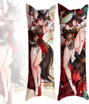 Dakimakura Genshin Impact Raiden Shogun 20""x59""Anime Pillowcase Double-Sided Pattern Hugging Body Pillow Cover Case (Tingyun), FE1222E