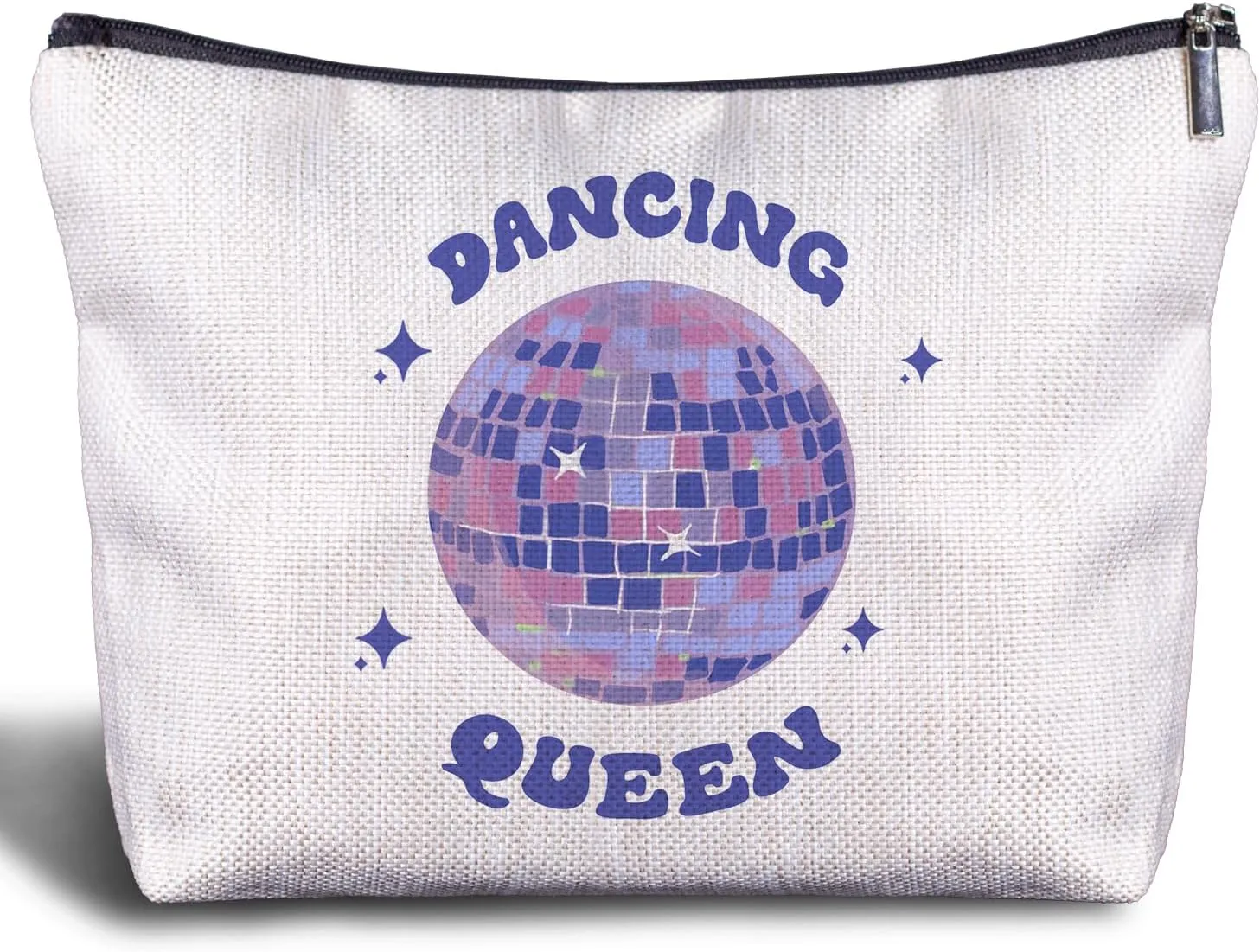 Dancing Queen Makeup Bag for Women - Dance Recital Gifts for Girls, Retro Disco Ball Gifts Cosmetic Bag, Trendy Dance Team Dancer Dance Teacher Appreciation Gifts